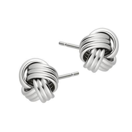 Kolczyki srebrne motek