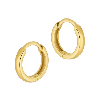 Kolczyki pozłacane gładkie kółka