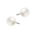 Kolczyki srebrne sztyfty z naturalną perłą