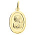 Medalik złoty Matka Boska Częstochowska w owalu