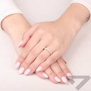 Pierścionek złoty Rings z diamentami laboratoryjnymi 1,09 ct