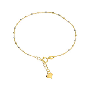 Bransoletka z grawerowanymi kulkami w trzech kolorach złota