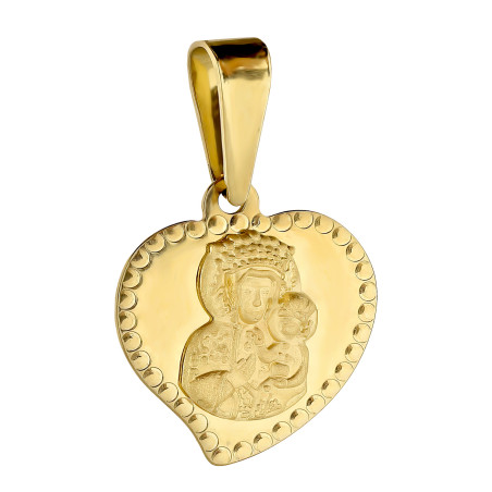 Złoty Medalik Matki Boskiej Częstochowskiej pr. 585 - JubilerSezam.pl