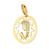 Medalik złoty Matka Boska Modląca w owalu próba 585