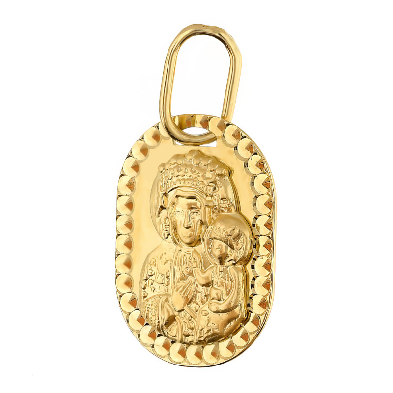 Medalik złoty z Częstochowską próba 585