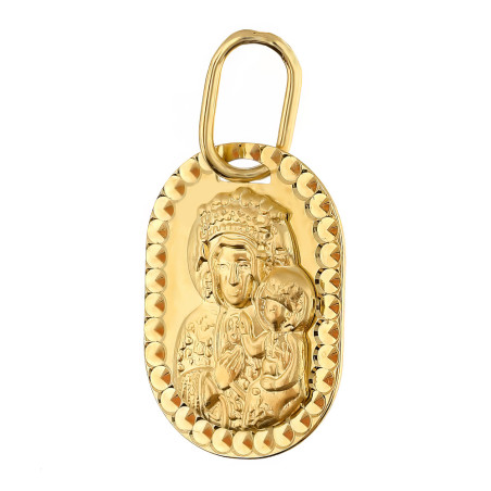 Medalik złoty z Częstochowską próba 585