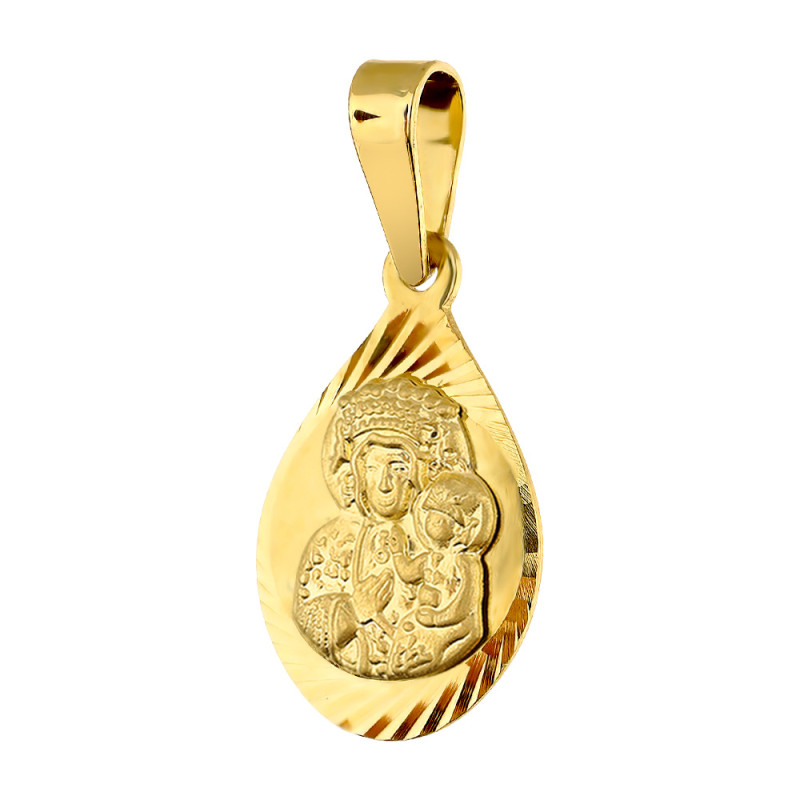 Medalik złoty z Częstochowską próba 585