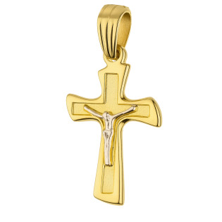 Krzyżyk złoty z wizerunkiem Pana Jezusa próba 585