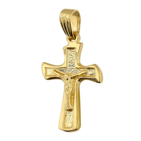 Krzyżyk złoty z wizerunkiem Pana Jezusa próba 585