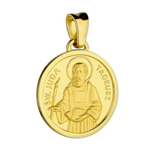Medalik złoty Święty Tadeusz Juda próba 585