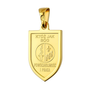 Medalik złoty Archanioł Michał ryngraf próba 585