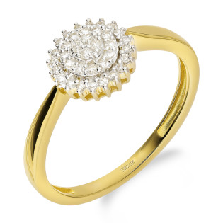 Pierścionek zaręczynowy Bridell z białymi diamentami