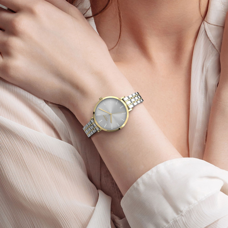 Cicada Milano damski zegarek z kryształkami G34S2B.S2