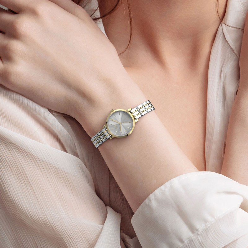 Cicada Milano damski zegarek z kryształkami G26S2B.S2