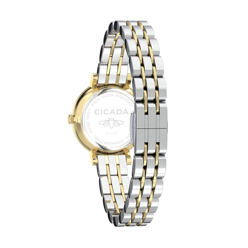 Cicada Milano damski zegarek z kryształkami G26S2B.S2