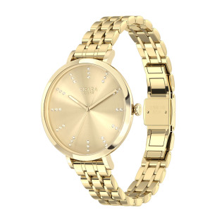 Cicada Milano – damski zegarek złoty z kryształkami | Jubiler Sezam