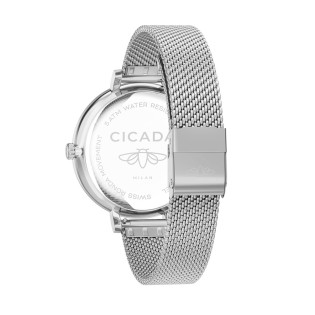 Cicada Milano – damski zegarek srebrny z kryształkami | Jubiler Sezam