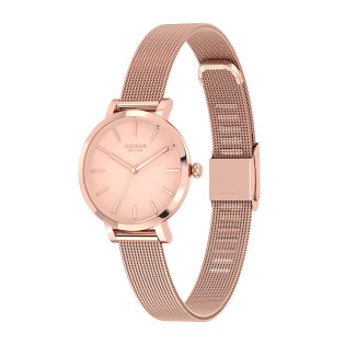 Cicada Milano damski zegarek rose gold mesh L26L04.LL