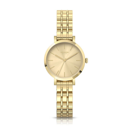 Cicada Milano damski zegarek złoty na bransolecie G26G1B.GG