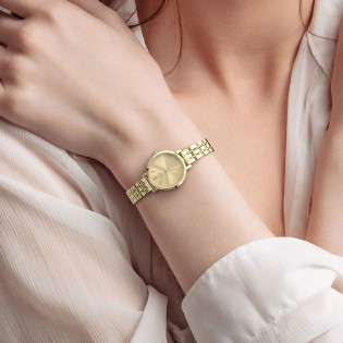 Cicada Milano damski zegarek złoty na bransolecie G26G1B.GG