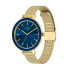 Cicada Milano złoty zegarek damski z granatową tarczą mesh G36G06.NG