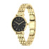 Cicada Milano złoty damski zegarek z czarną tarczą G26G1B.BG