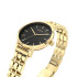 Cicada Milano złoty damski zegarek z czarną tarczą G26G1B.BG