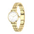 Cicada Milano złoty damski zegarek z białą tarczą G26G1B.WG