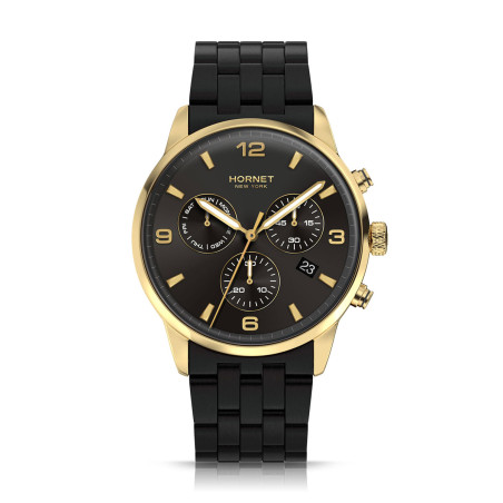 Hornet Performance St. James  czarno-złoty chronograf HP.G43B0B.BGG