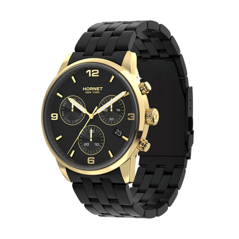 Hornet Performance St. James  czarno-złoty chronograf HP.G43B0B.BGG