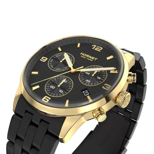 Hornet Performance St. James  czarno-złoty chronograf HP.G43B0B.BGG