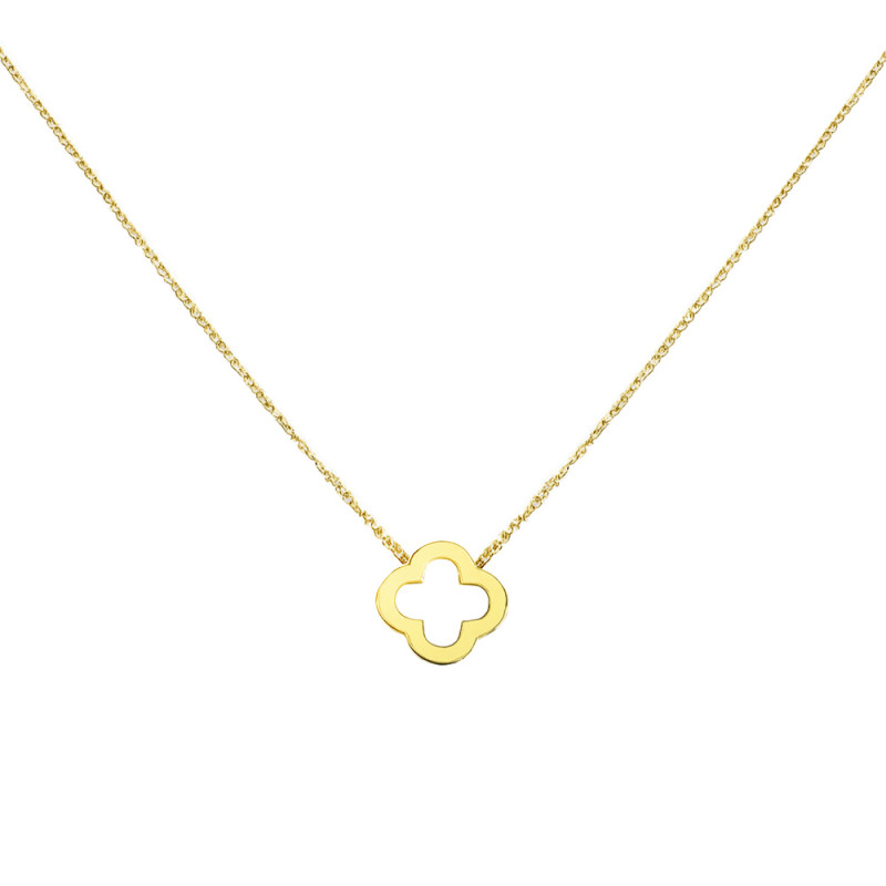 Naszyjnik złoty z koniczynką próba 585