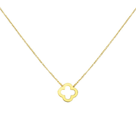 Naszyjnik złoty z koniczynką próba 585