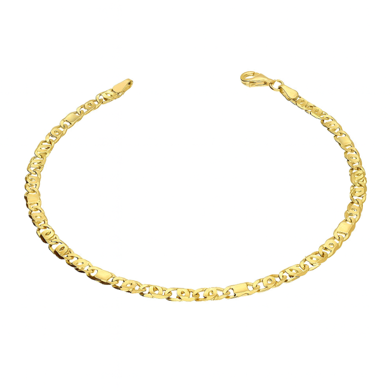 Bransoleta złota o splocie fantazja próba 585