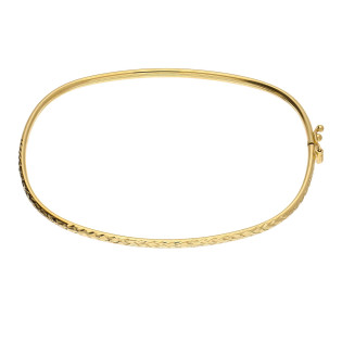 Bransoleta złota bangla grawerowana próba 585