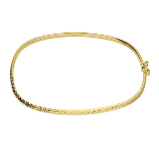 Bransoleta złota bangla grawerowana próba 585