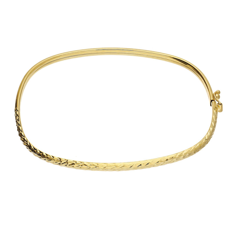 Bransoleta złota bangla grawerowana próba 585