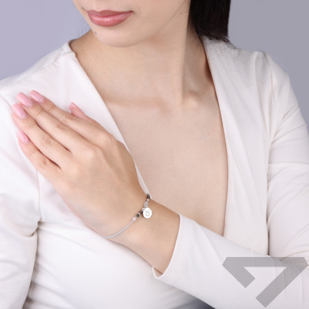 Bransoletka znak zodiaku byk z kamieniami naturalnymi