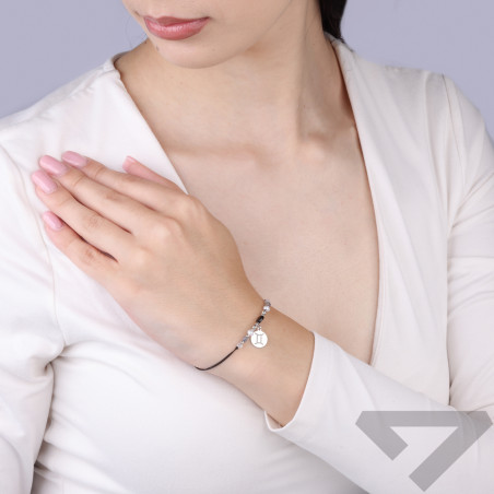 Bransoletka znak zodiaku bliźnięta z kamieniami naturalnymi