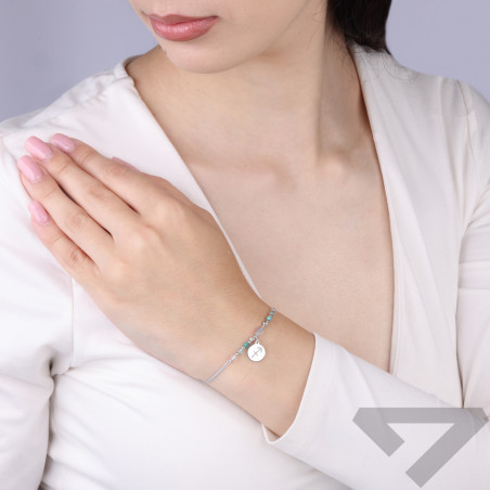 Bransoletka znak zodiaku Strzelec z kamieniami naturalnymi