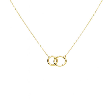 Naszyjnik złoty klanówka z kołami próba 585