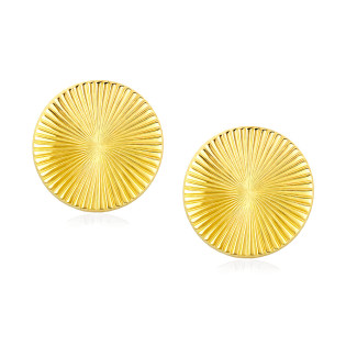 Kolczyki pozłacane duże koło viralowe