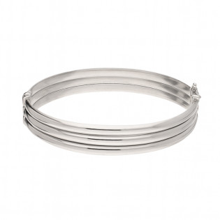 Bransoleta srebrna bangla potrójna