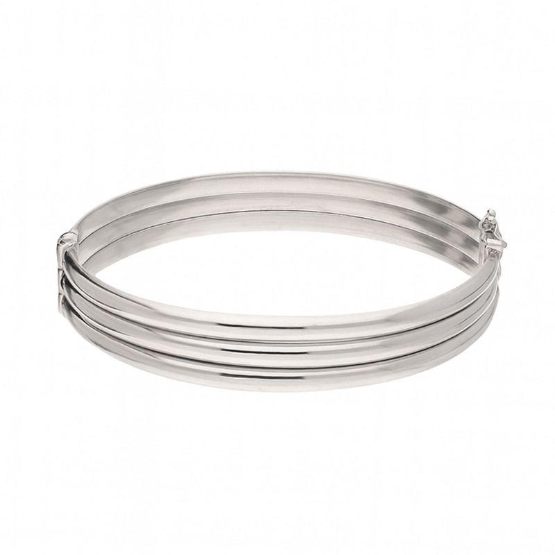 Bransoleta srebrna bangla potrójna