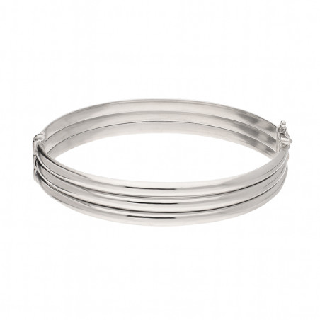 Bransoleta srebrna bangla potrójna