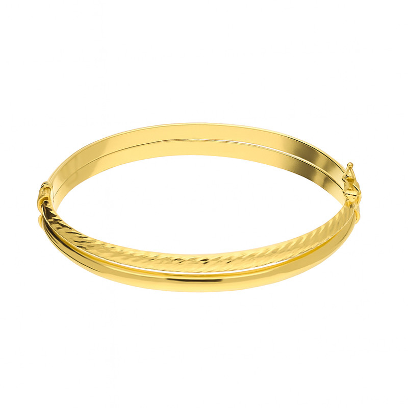 Bransoleta pozłacana bangla podwójna