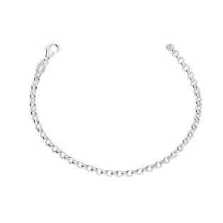Bransoleta srebrna rolo