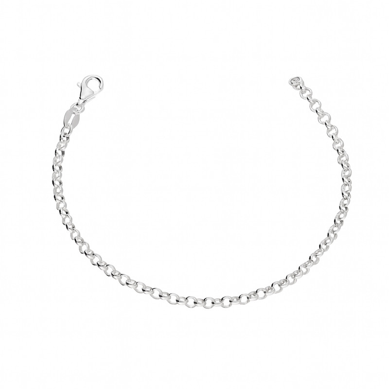 Bransoleta srebrna rolo