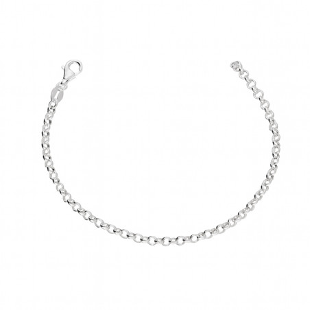 Bransoleta srebrna rolo