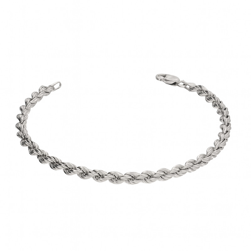 Bransoleta srebrna korda